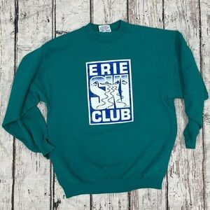 Vintage Erie PA Ski Club Pennsylvannia Travel Tourism Pullover Sweatshirt